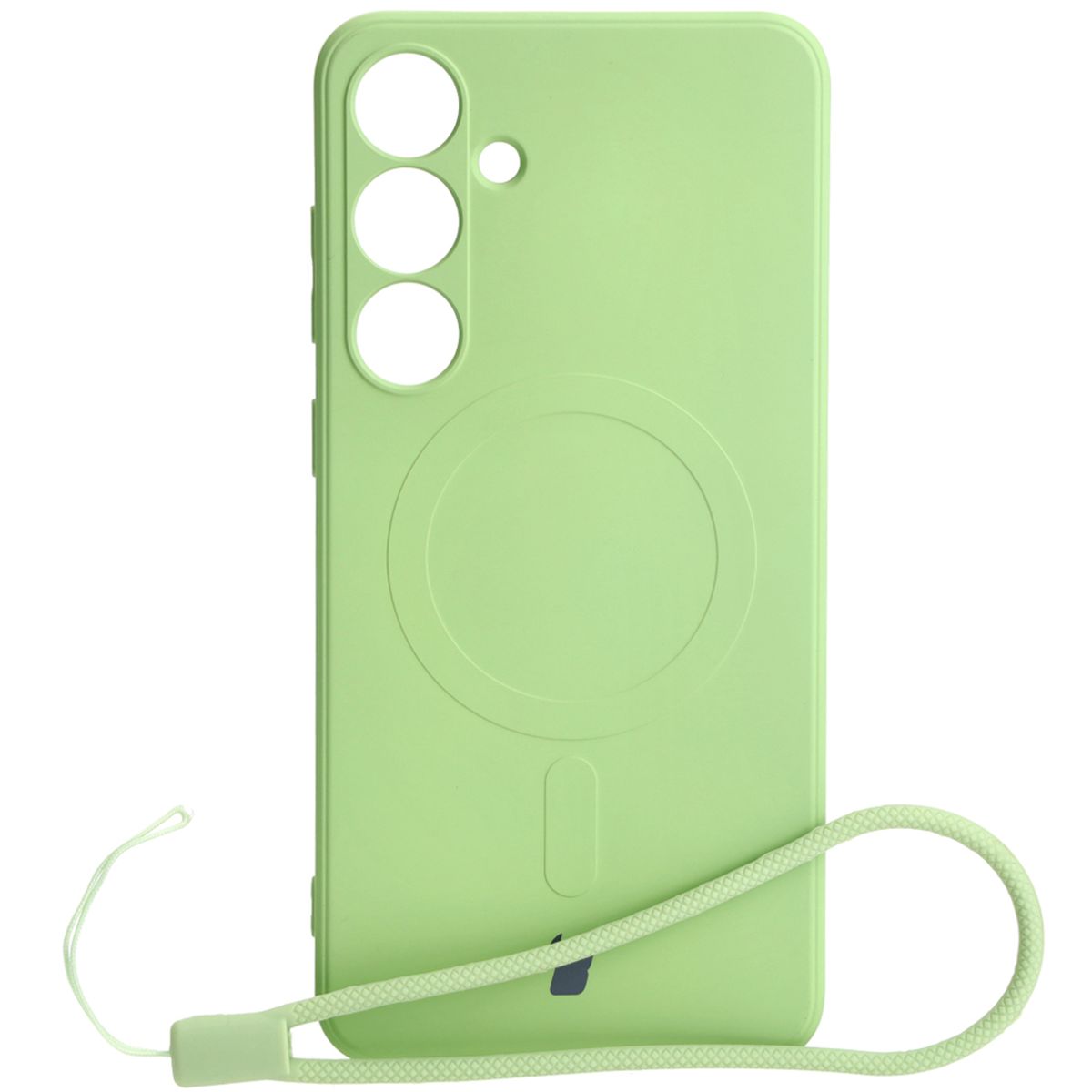 Etui z pierścieniem magnetycznym Bizon Case Silicone Magnetic do Galaxy S24 Plus